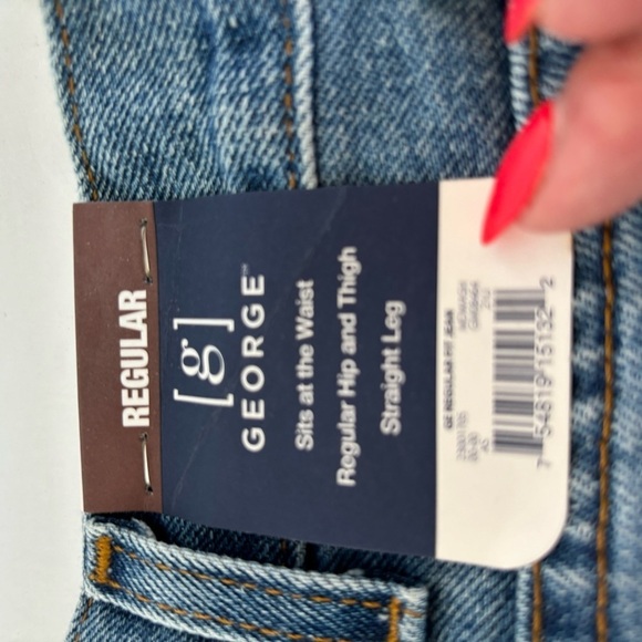 Men’s Big and Tall George Straight Leg Jeans - Picture 2 of 4